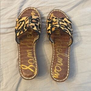 Sam Edelman Leopard Print Women's Slides